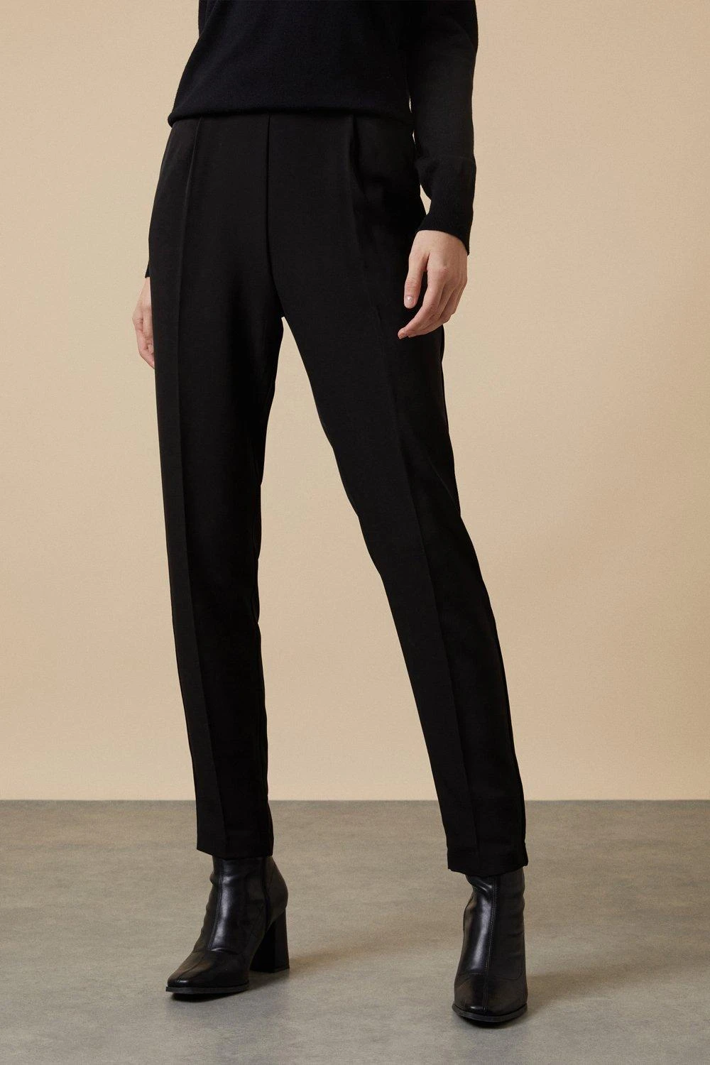 Wallis Tall Black Pull On Trousers - Image 2