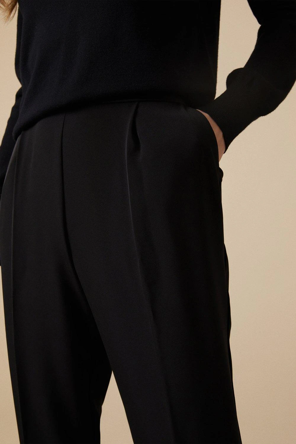 Wallis Tall Black Pull On Trousers - Image 4