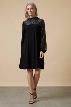 Wallis Animal Devore Yoke Swing Dress