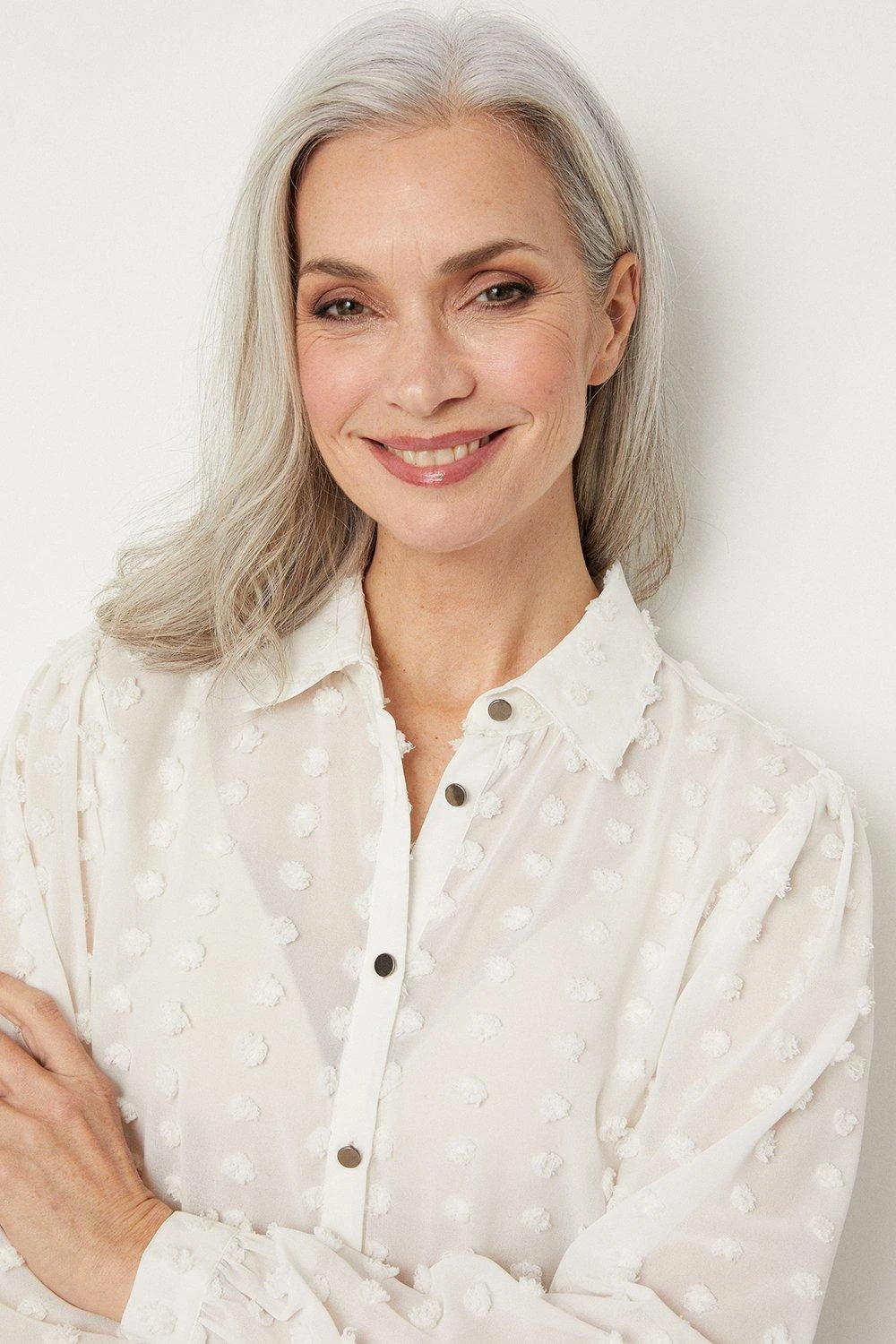 Wallis Ivory Large Pom Pom Shirt - Image 4