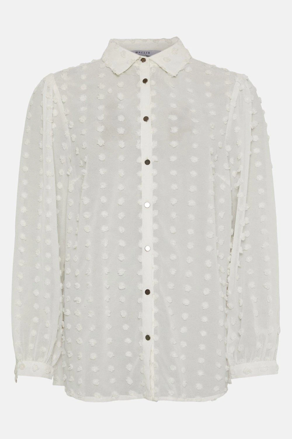 Wallis Ivory Large Pom Pom Shirt - Image 5