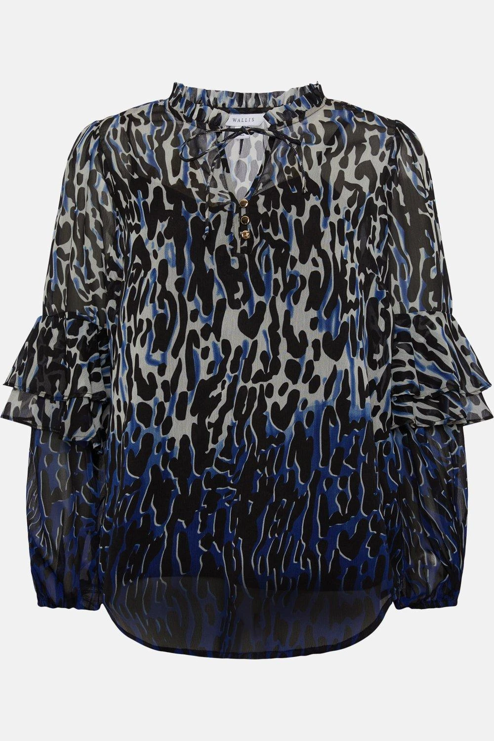 Wallis Cobalt Animal Border Top - Image 5