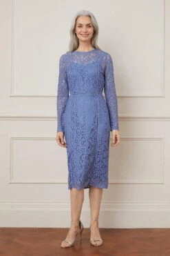 Wallis Lace Ladder Trim Midi Dress