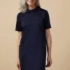 Wallis Navy Ponte Collar Shift Dress