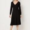 Wallis Wrap Pleated Knitted Dress