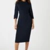 Wallis Petite Tailored Cowl Detail Midi Dress