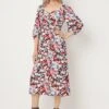 Wallis Ditsy Floral Sweetheart Midi Dress