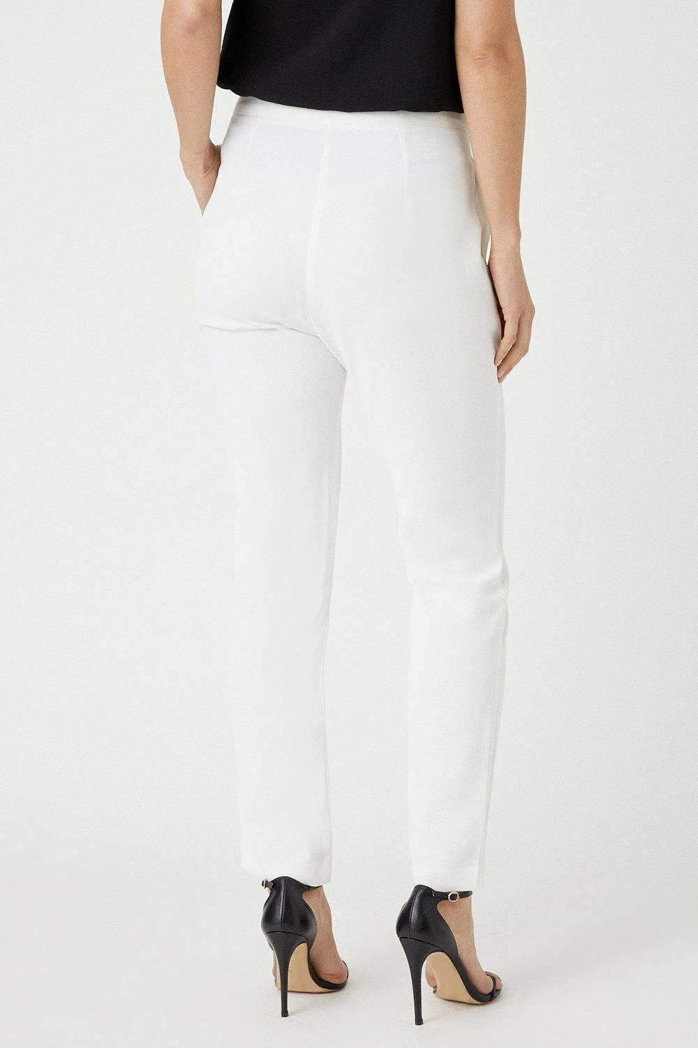 Wallis White Tapered Trousers - Image 3