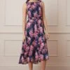 Wallis Floral Printed Jacquard Midi Dress