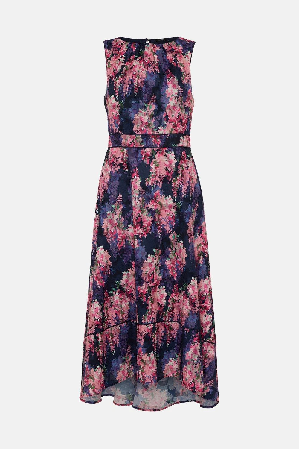Wallis Floral Printed Jacquard Midi Dress - Image 5