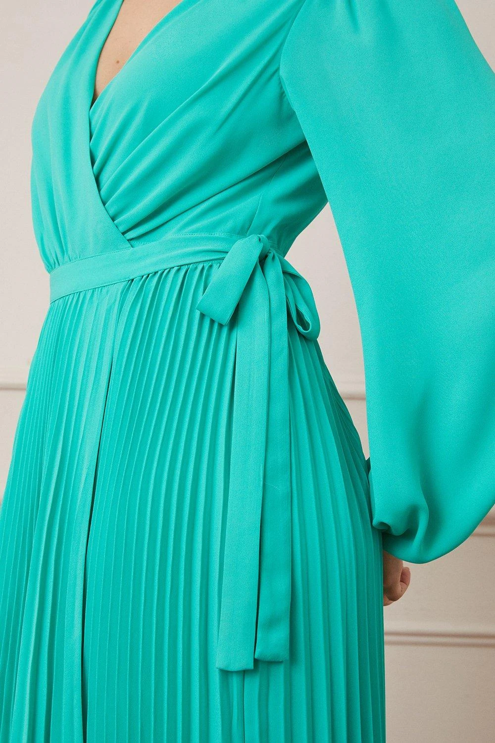 Wallis Pleated Wrap Maxi Dress - Image 2