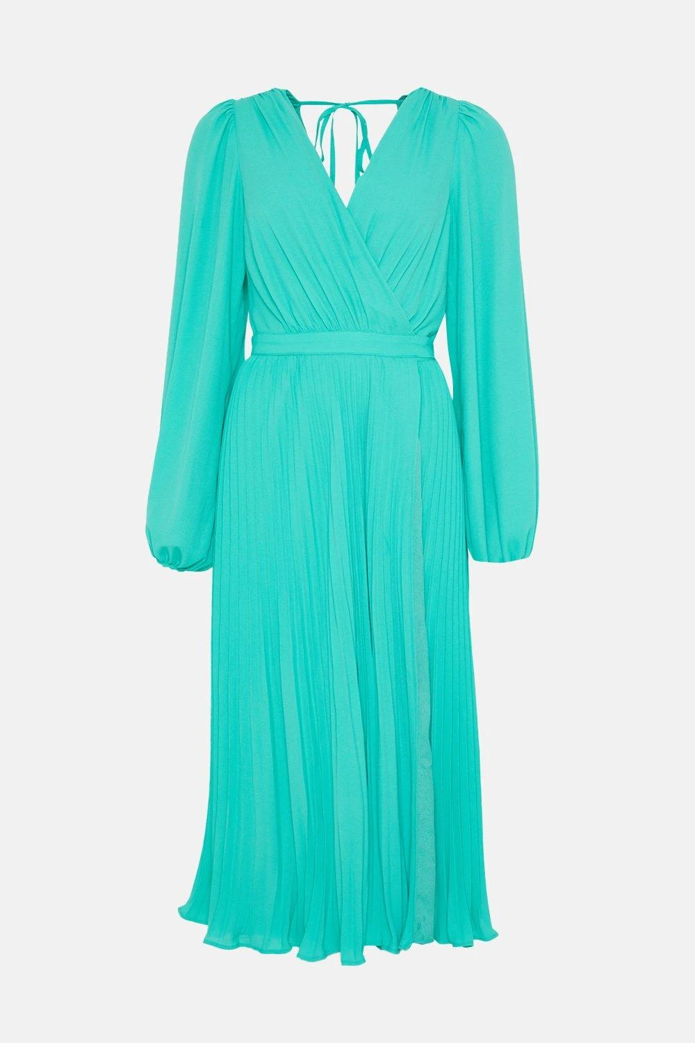 Wallis Pleated Wrap Maxi Dress - Image 5