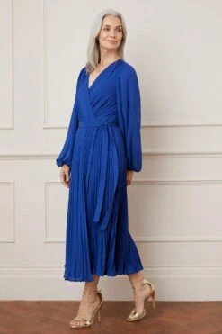 Wallis Pleated Wrap Maxi Dress