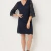 Wallis Tall Lace 3/4 Sleeve Shift Dress