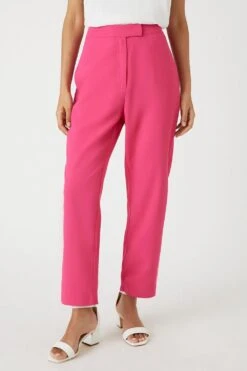 Wallis Petite Pink Tapered Trousers