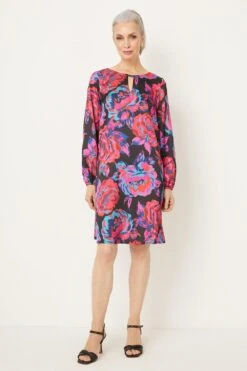 Wallis Pink Large Floral Shift Dress