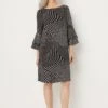 Wallis Black Patchwork Spot Shift Dress