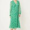 Wallis Green Ditsy Midi Dress
