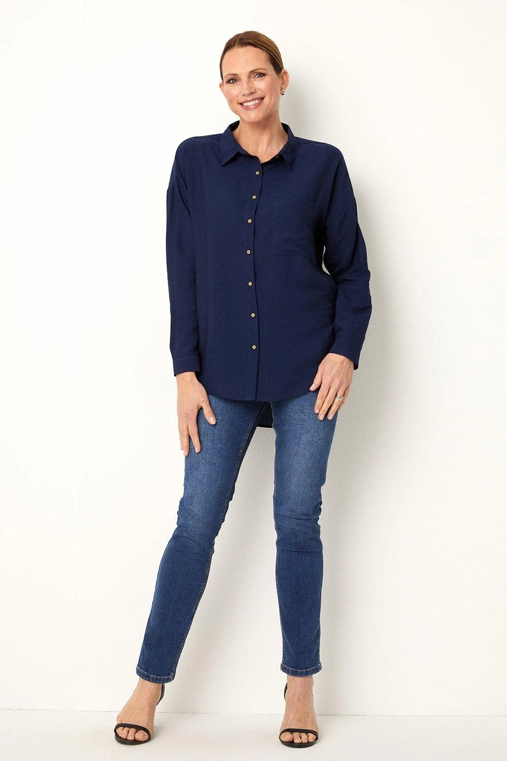 Wallis Button Through Pocket Detail Shirt - Image 2
