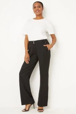 Wallis Black Smart Bootcut Trousers