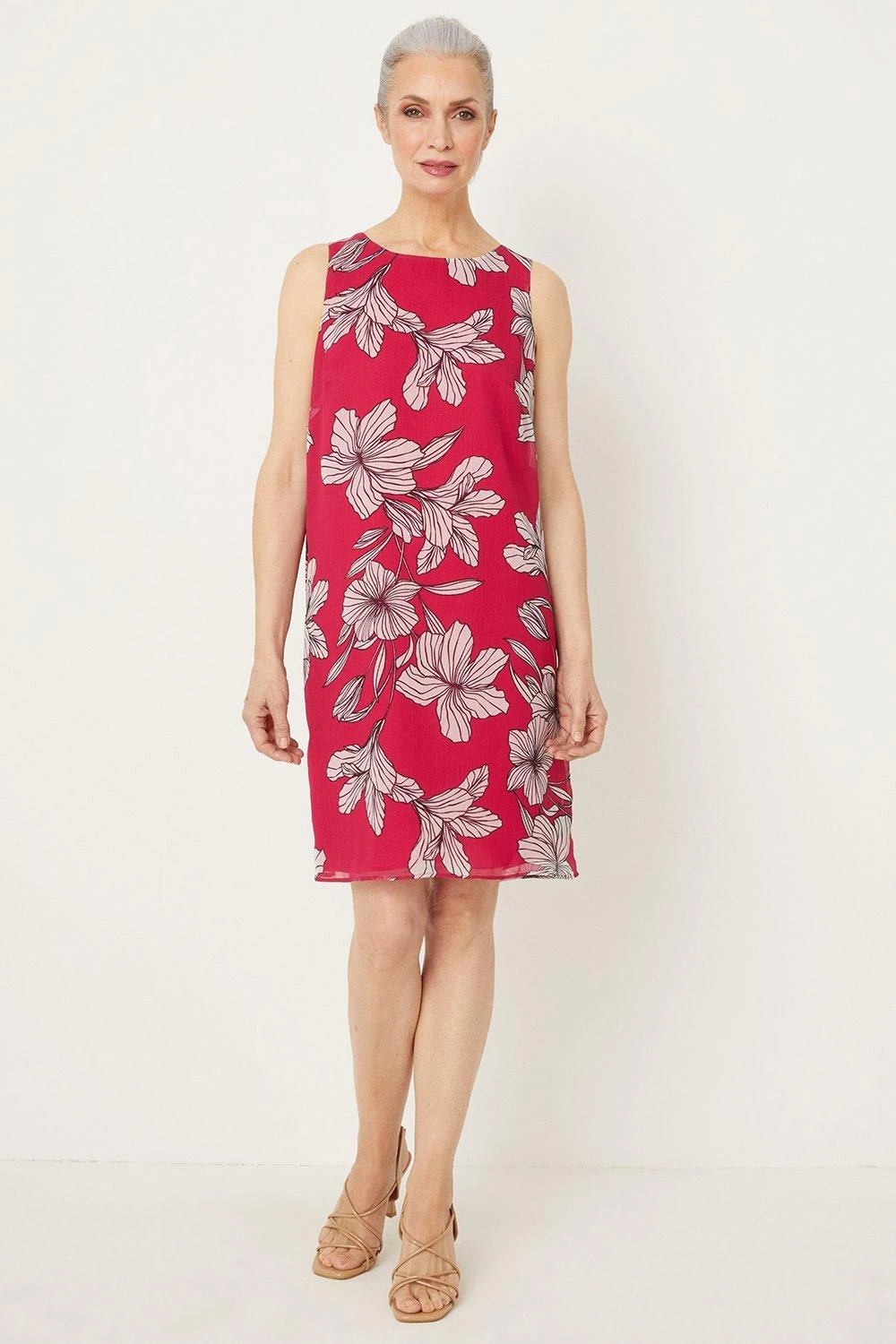 Wallis Pink Floral Shift Dress