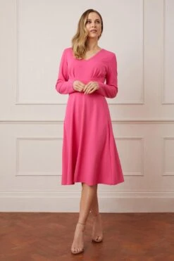 Wallis Scuba Crepe Wrap Waist Midi Dress