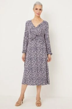 Wallis Blush Fan Twist Front Jersey Dress