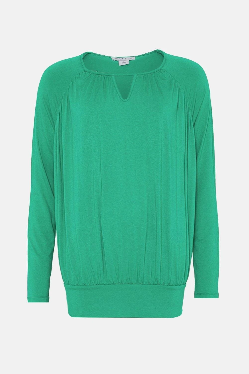 Wallis Green Jersey Bubble Hem Top - Image 5