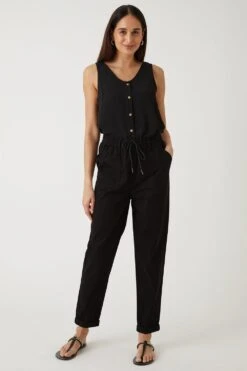 Wallis Elasticated Waist Tapered Trousers