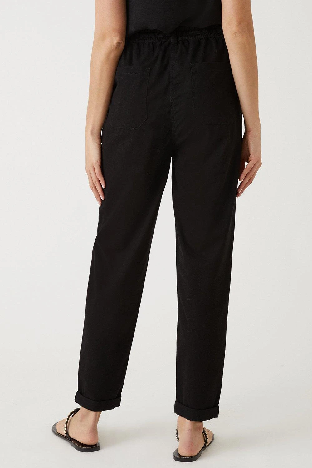 Wallis Elasticated Waist Tapered Trousers - Image 3
