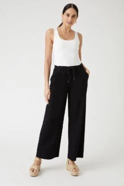 Wallis Elasticated Waist Wide Leg Trousers