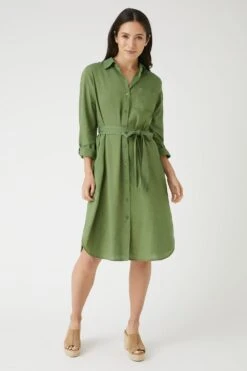 Wallis Linen Look Shirt Dress