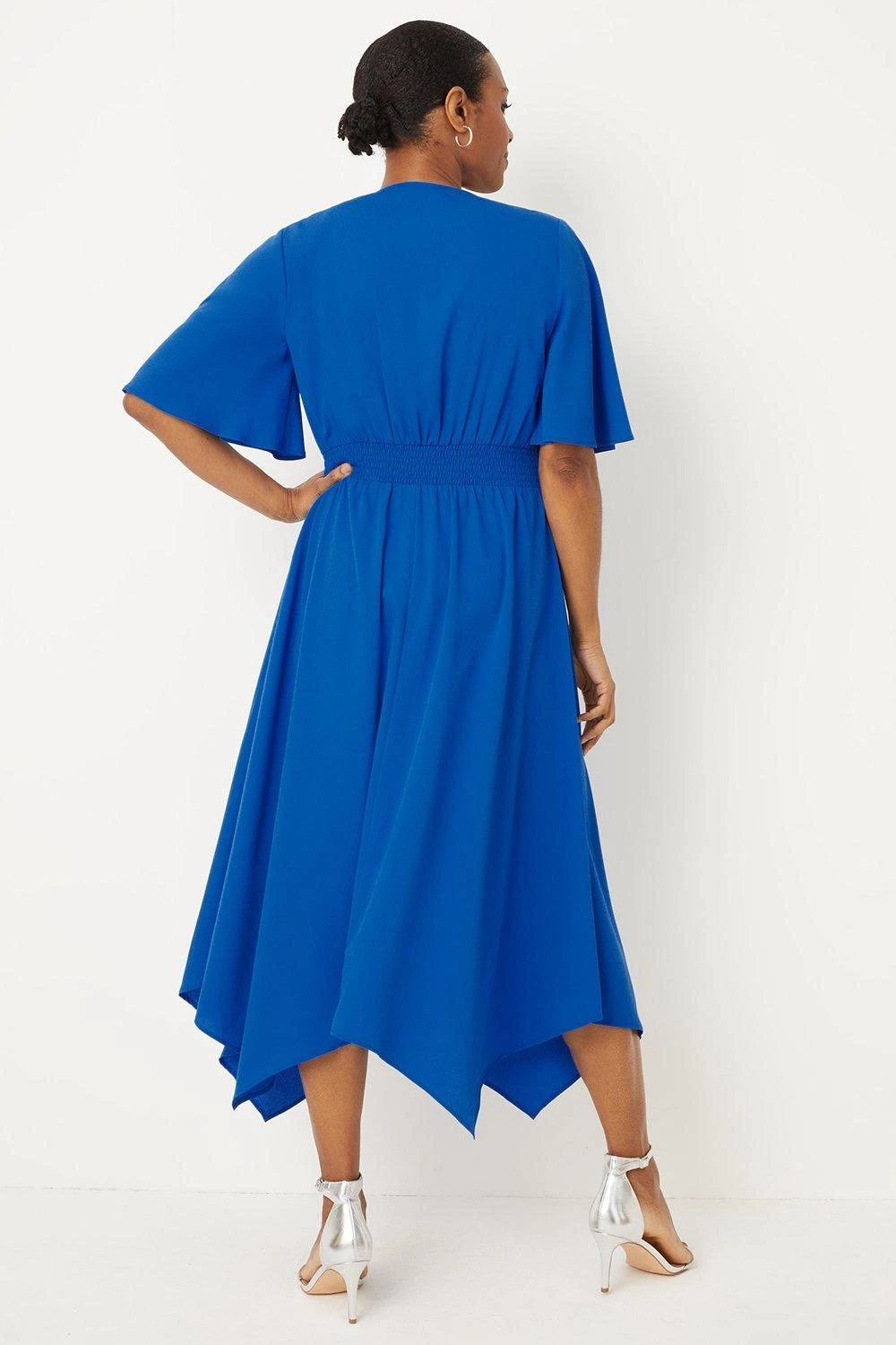 Wallis Plain Twist Front Midi Dress - Image 3