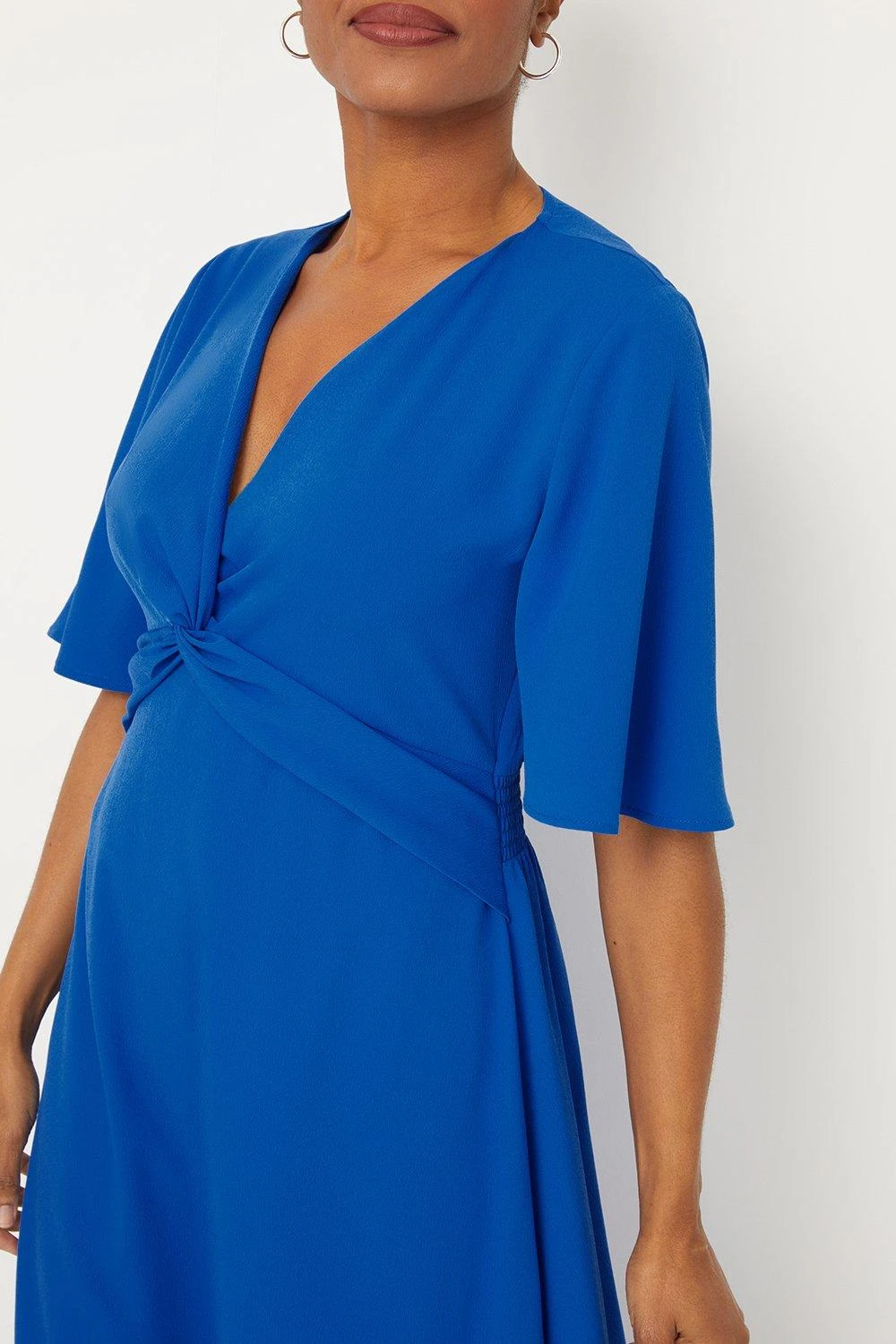 Wallis Plain Twist Front Midi Dress - Image 4