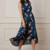 Wallis Floral Embellished High Neck Midaxi Dress