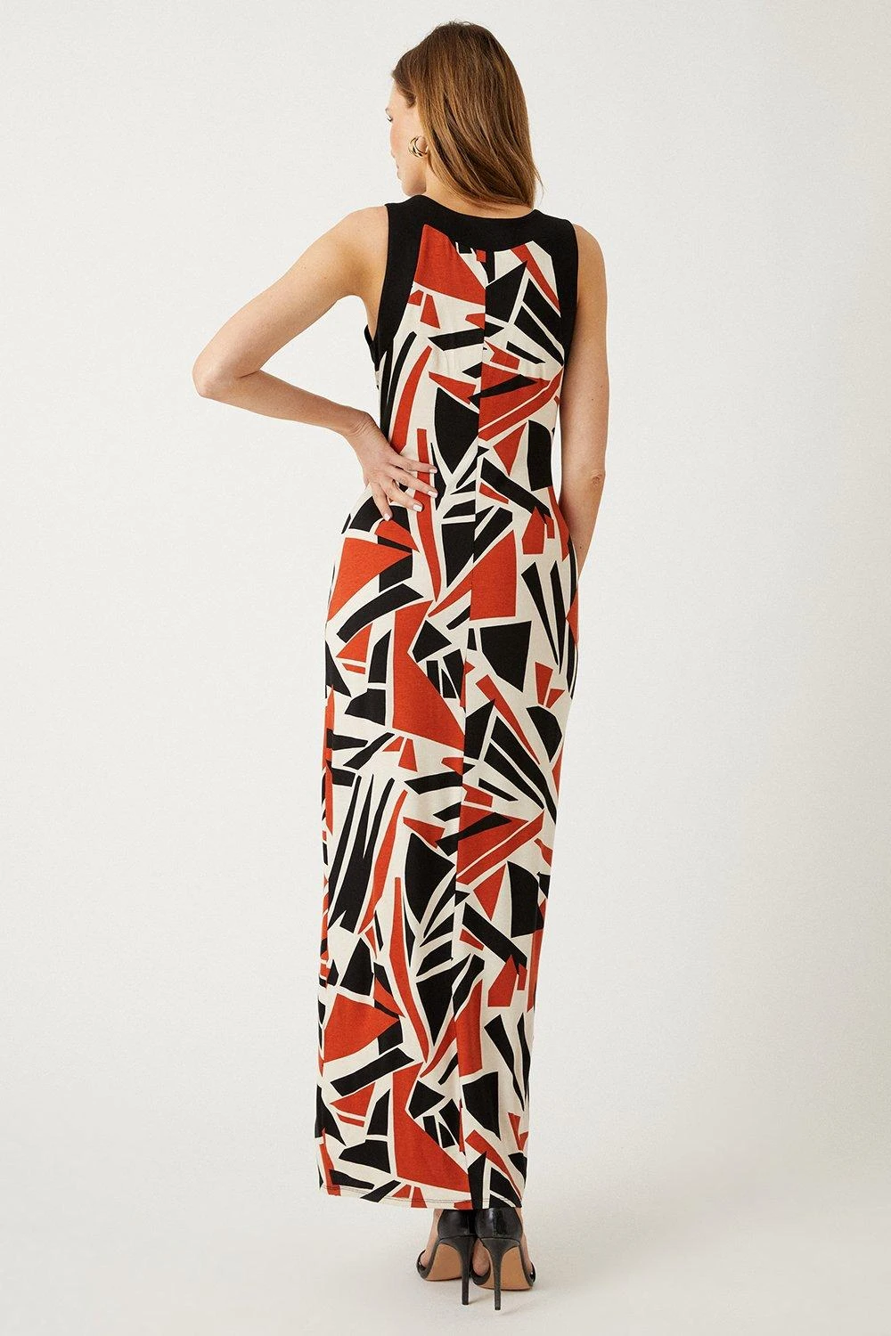 Wallis Multi Abstract Jersey Maxi Dress - Image 3