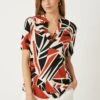 Wallis Multi Abstract Overhead Shirt