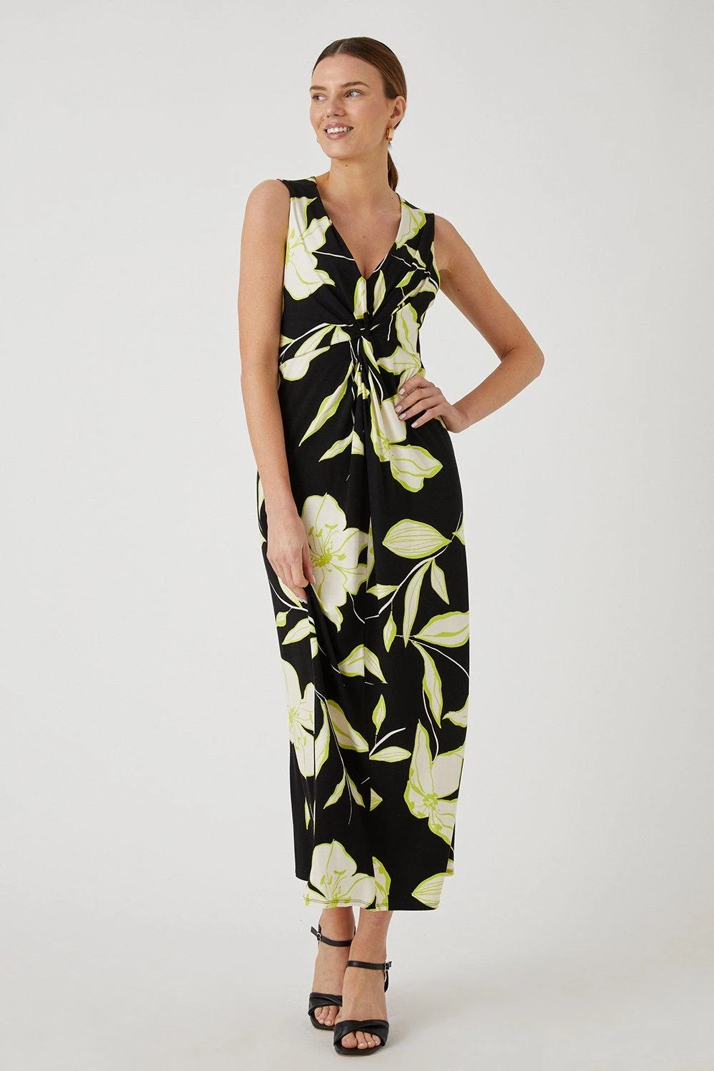Wallis Black Lily Jersey Midi Dress
