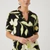 Wallis Black Lily Overhead Shirt