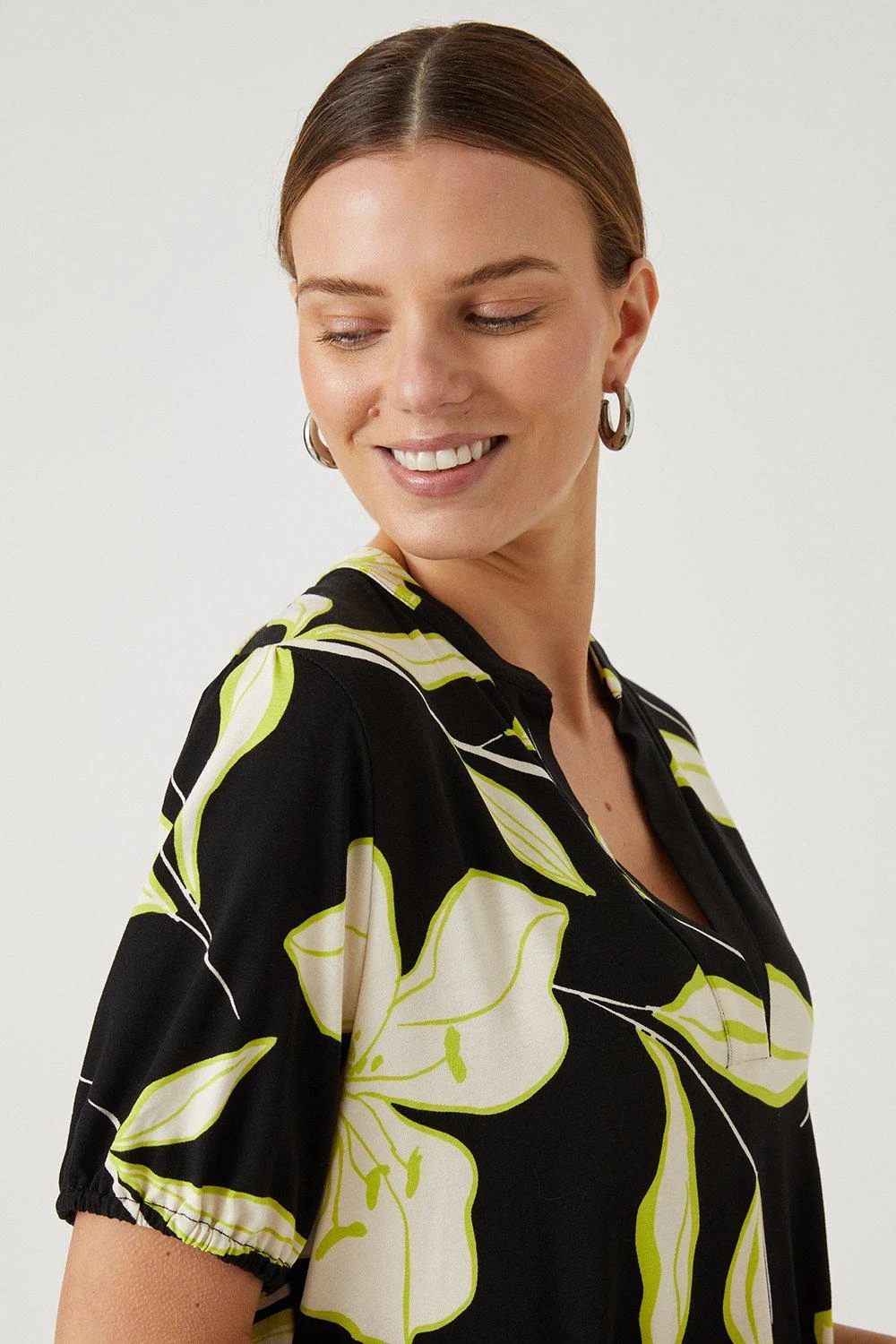 Wallis Black Lily Overhead Shirt - Image 2