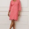 Wallis Lace 3/4 Sleeve Shift Dress