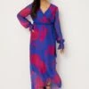 Wallis Petite Silk Mix Pink Floral Wrap Dress