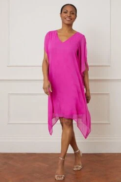 Wallis Hot Fix Split Sleeve Overlay Shift Dress