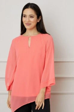 Wallis Hot Fix Asymmetric Overlay Top