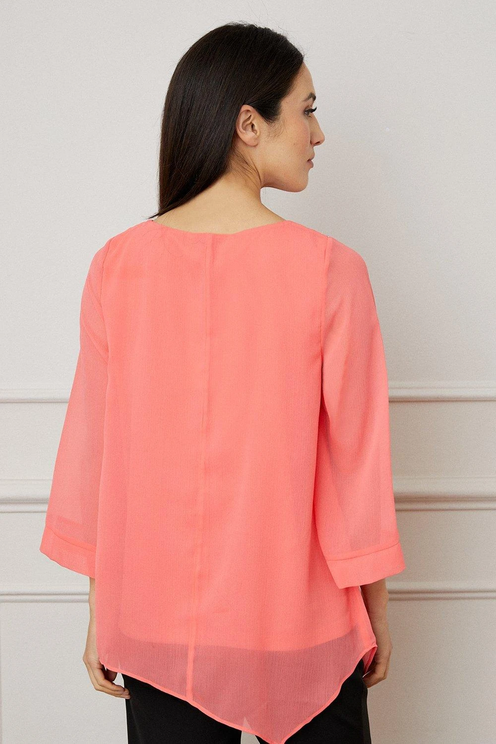 Wallis Hot Fix Asymmetric Overlay Top - Image 3