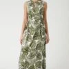 Wallis Green Leaf Print Sleeveless Maxi Dress