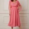 Wallis Split Sleeve Wrap Midaxi Dress