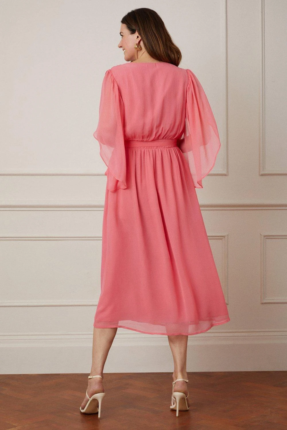 Wallis Split Sleeve Wrap Midaxi Dress - Image 3