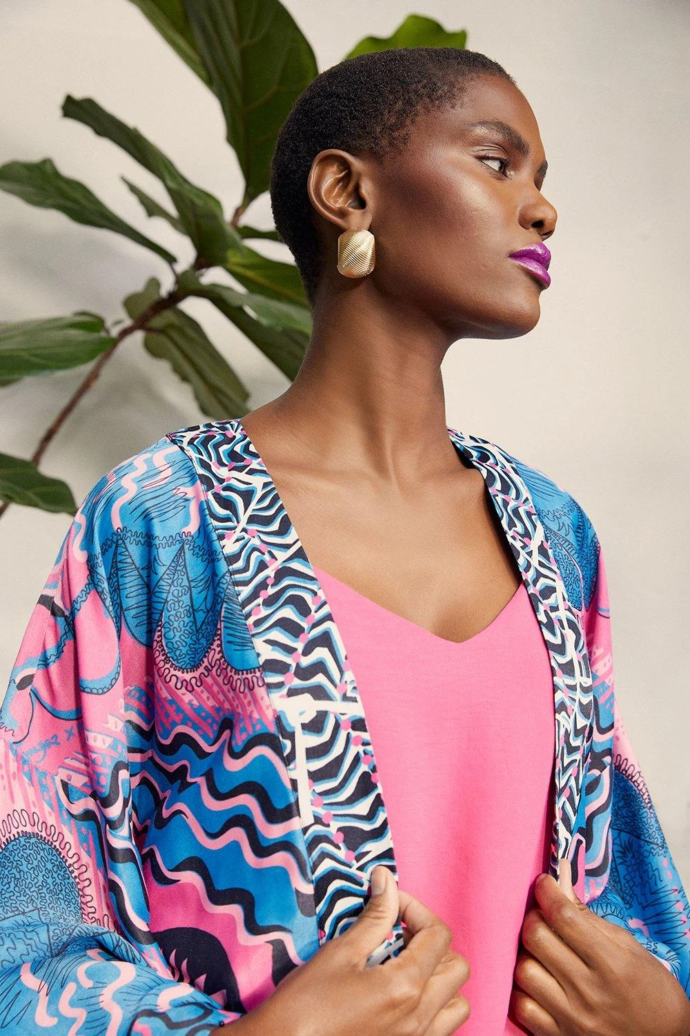 Wallis Zandra Rhodes Lace Mountain Beaded Kimono - Image 2