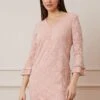 Wallis Lace Flute Sleeve Shift Dress